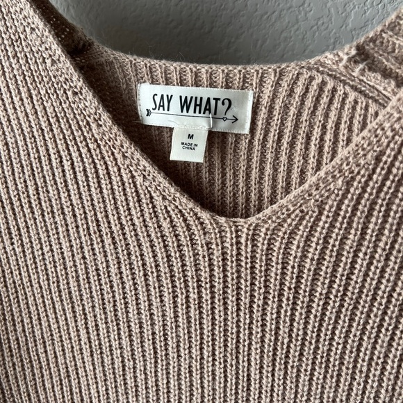 SAY WHAT - sweater dress size M - Picture 3 of 6